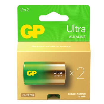 2 x bateria alkaliczna GP Ultra Alkaline G-TECH LR20 / D
