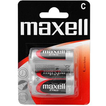 2 x bateria cynkowo-węglowa Maxell R14 / C (blister)