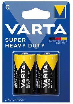 2 x bateria cynkowo-węglowa R14/C Varta Superlife / Super Heavy Duty (blister)