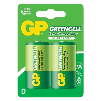 2 x bateria cynkowo-węglowa R20 / D GP GreenCell 
