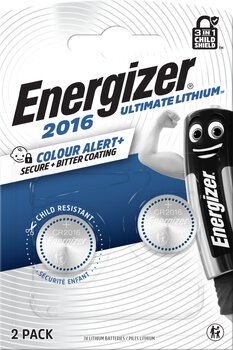 2 x bateria litowa mini Energizer Ultimate Lithium CR2016 2 x bateria litowa mini Energizer Ultimate Lithium CR2016