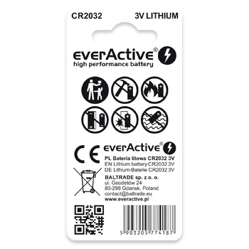 2 x bateria litowa mini everActive CR2032
