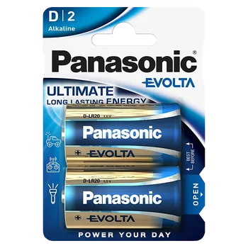 LR20 PANASONIC EVOLTA (blister) - 2 sztuki