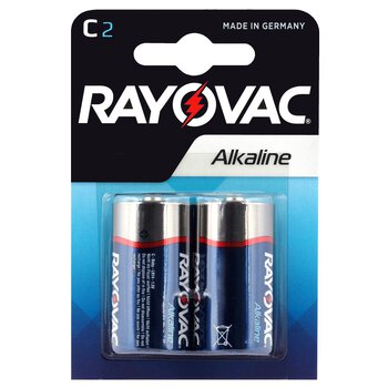 2 x Rayovac Alkaline LR14 / C
