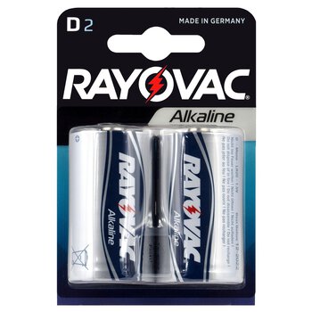 2 x Rayovac Alkaline LR20 / D