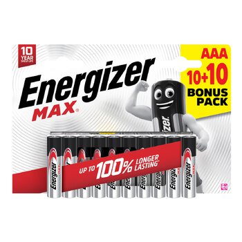 20 x bateria alkaliczna Energizer MAX LR03/AAA (blister) 20 x bateria alkaliczna Energizer MAX LR03/AAA (blister)