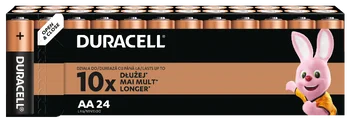 Baterie AA LR6 alkaliczne Duracell pakowane w kartonik po 24 sztuki