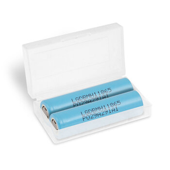 2x akumulator 18650 Li-ion 3200 mAh LG INR18650 MH1 - BOX / pojemnik