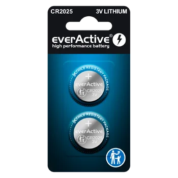 2x bateria litowa mini everActive CR2025