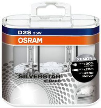 2x OSRAM D2S SILVERSTAR XENARC (duo pack)