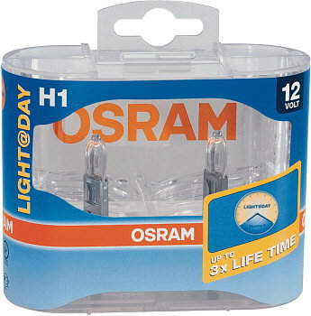 2x Osram H1 Light @ Day (Duo Pack), do 3 razy dłuższa żywotność