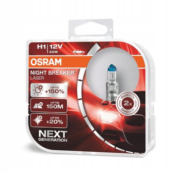 2x Osram H1 Night Breaker LASER + 150% światła (duo pack)