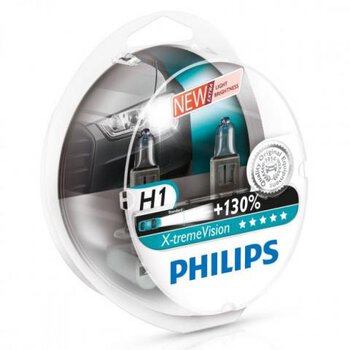 2x Philips H1 X-Treme Vision +100%