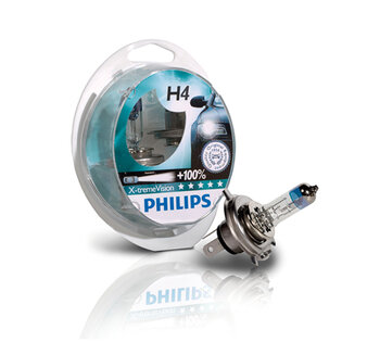 2x Philips H4 X-Treme Vision +100%