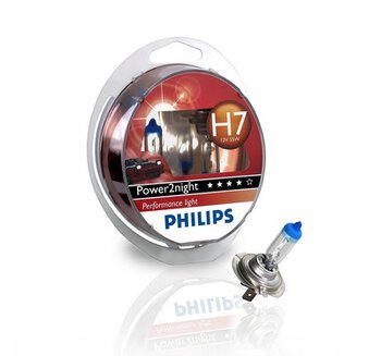 2x Philips H7 Power2Night GT150
