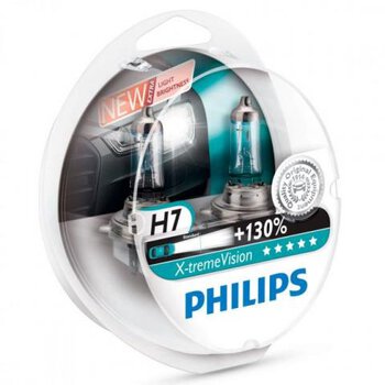 2x Philips H7 X-Treme Vision +100%