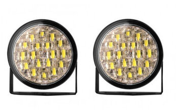 2x ŚWIATŁA DO JAZDY DZIENNEJ OKRAGŁE L018