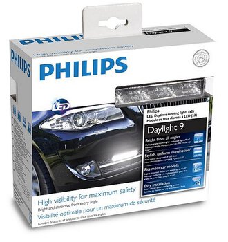 2x ŚWIATŁA DO JAZDY DZIENNEJ PHILIPS 9LED
