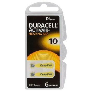 30 x baterie do aparatów słuchowych Duracell ActivAir 10