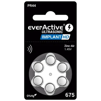 30 x baterie do aparatów słuchowych everActive ULTRASONIC IMPLANT HD 675