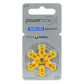 30 x baterie do aparatów słuchowych Power One Varta 10