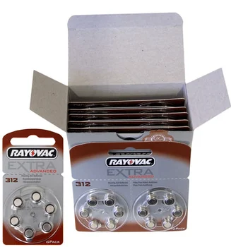 30 x baterie do aparatów słuchowych Rayovac Extra Advanced 312