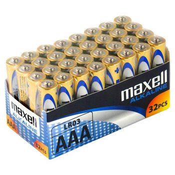 bateria alkaliczna Maxell Alkaline LR03 / AAA - 32 sztuki