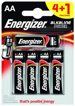 4+1 x bateria alkaliczna Energizer Alkaline Power LR6/AA (blister)