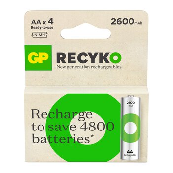 4 x akumulatorki AA / R6 Ni-MH GP ReCyko 2600mAh