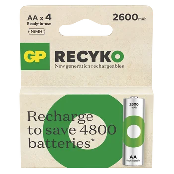 4 x akumulatorki AA / R6 Ni-MH GP ReCyko 2600mAh