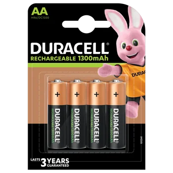 Akumulatorki Duracell Recharge R6/AA 1300 mAh (blister) - 4 sztuki
