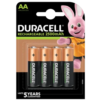 Akumulatorki Duracell Rechargeable Ni-MH R6/AA 2500 mAh (blister) - 4 sztuki