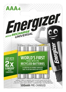 Akumulatorki Energizer R03/AAA Ni-MH 500mAh - 4 sztuki