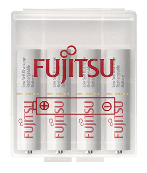 4 x akumulatorki Fujitsu HR-4UTC R03/AAA 800mAh (twardy pojemnik)