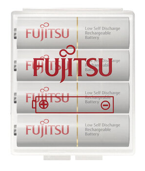 4 x akumulatorki Fujitsu R6/AA 2000mAh HR-3UTC/4T (twardy pojemnik)