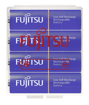 4 x akumulatorki Fujitsu R6/AA 2000mAh HR-3UTI/4T (twardy pojemnik)