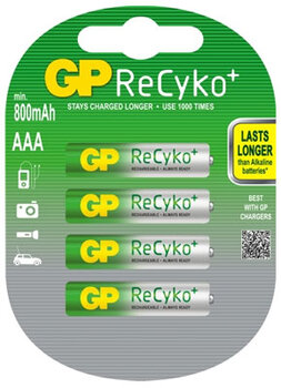 4 x akumulatorki GP ReCyko R03 AAA 850mAh