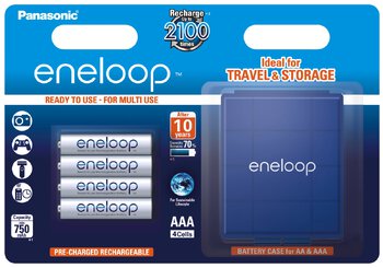 4 x akumulatorki Panasonic Eneloop R03 AAA 800mAh BK-4MCCEC4BE (blister + box)