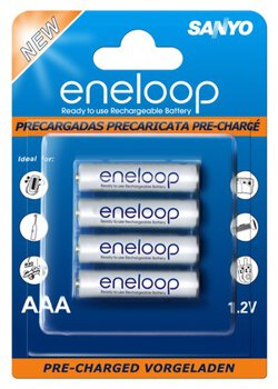 4 x akumulatorki Sanyo Eneloop R03 AAA Ni-MH 800mAh (box)