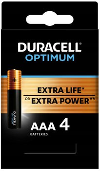 4 x bateria alkaliczna Duracell OPTIMUM LR03 AAA (blister)