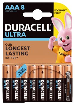 8 x bateria alkaliczna Duracell Ultra Powercheck LR03 AAA (blister)