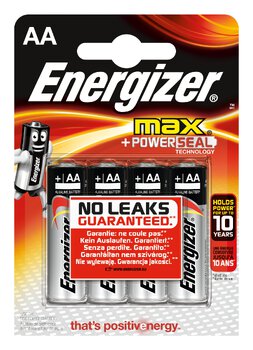4 x bateria alkaliczna Energizer MAX LR6/AA (blister)