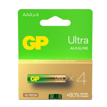 4 x bateria alkaliczna GP Ultra Alkaline G-TECH LR03 / AAA