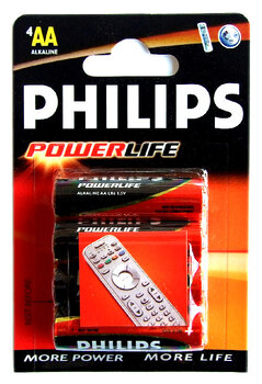 4 x bateria alkaliczna Philips PowerLife LR6 AA