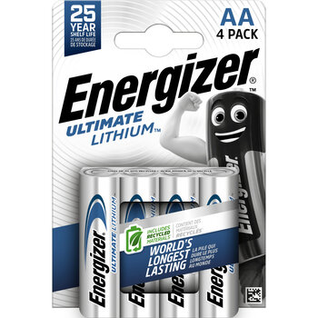 4 x bateria foto litowa Energizer L91 Ultimate Lithium R6 AA