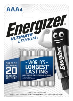 4 x bateria foto litowa Energizer L92 Ultimate Lithium R03 AAA