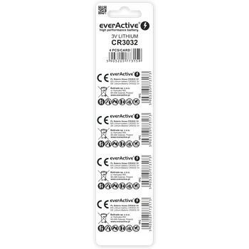 4 x bateria litowa mini everActive CR3032