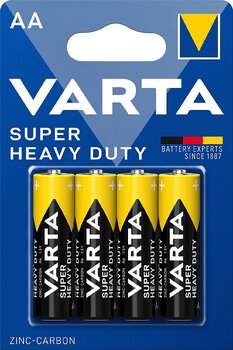 4 x cynkowo-węglowa Varta R6 AA Superlife / Super Heavy Duty (blister)