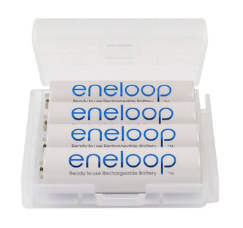 4 x Panasonic Eneloop R6/AA 2000mAh BK-3MCCE (solidny pojemnik)
