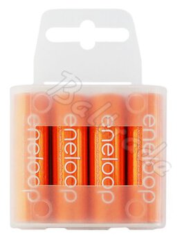 4 x Sanyo Eneloop Glitter R6/AA 2000mAh (pomarańczowy)